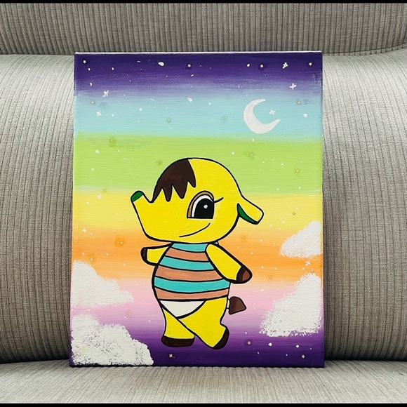 8x10 Eloise (Animal Crossing) Painting - Picture 1 of 2